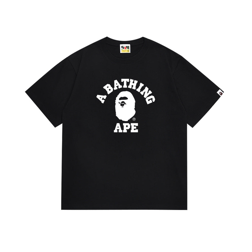 BAPE Bathing Shark and ape head print T Shirt NextBlock
