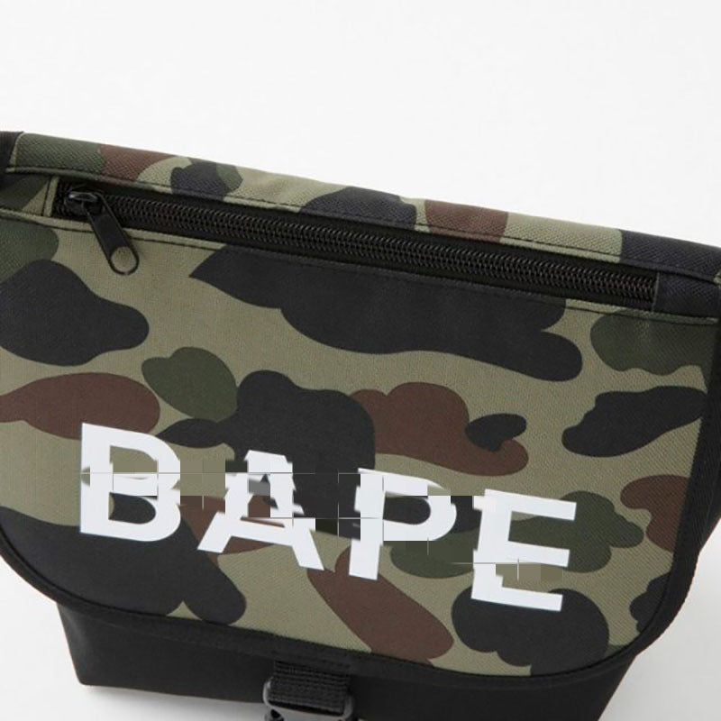 Bathing Shark and ape head print Bag ape head camouflage buckle tote bag NextBlock