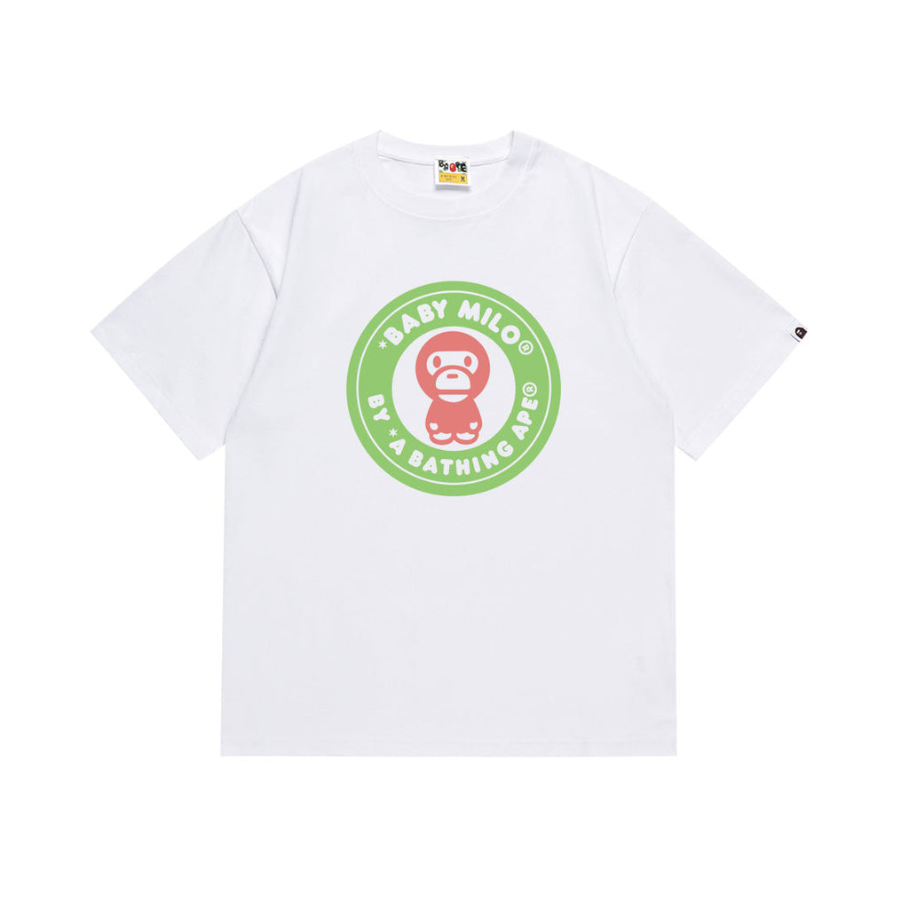 BAPE Bathing Shark and ape head print T Shirt NextBlock