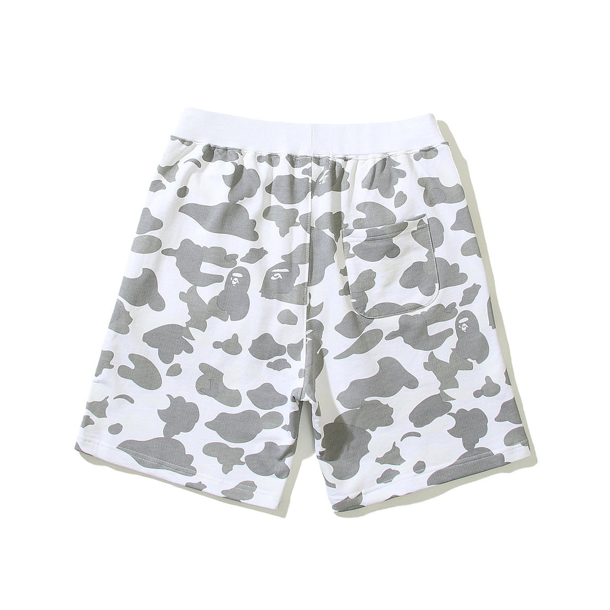 Bathing Shark and ape head print Shorts camouflage luminous shark terry straight beach pants NextBlock