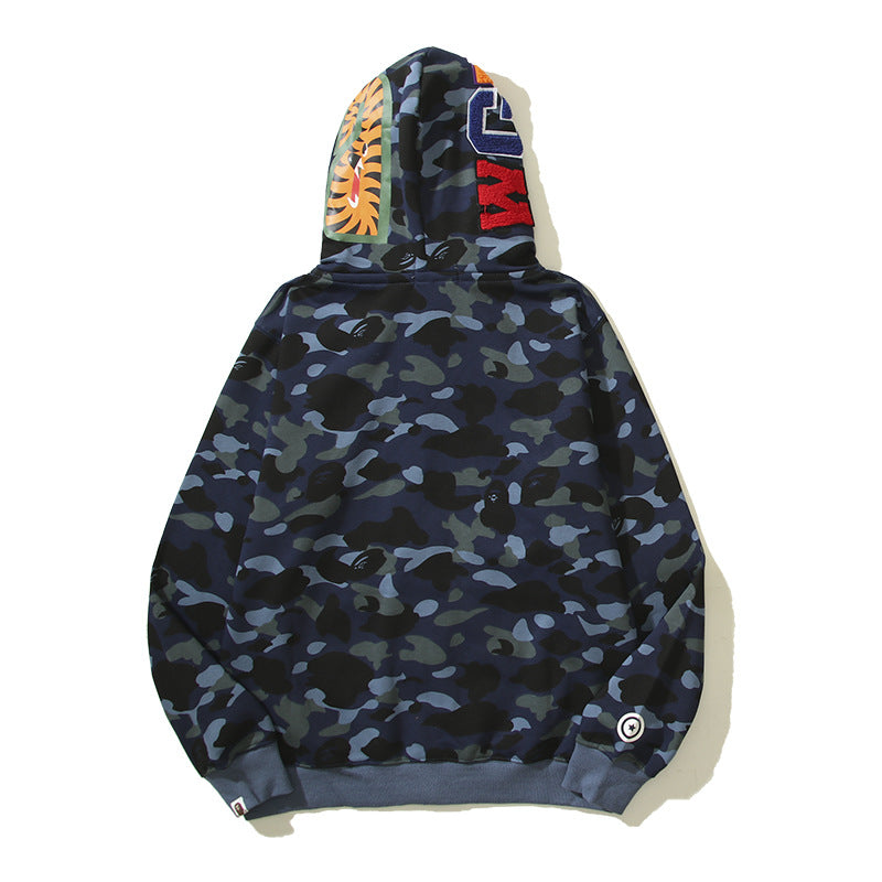 Ape Hoodie Camouflage Alphabet Double Hat Sweater Autumn Winter NextBlock