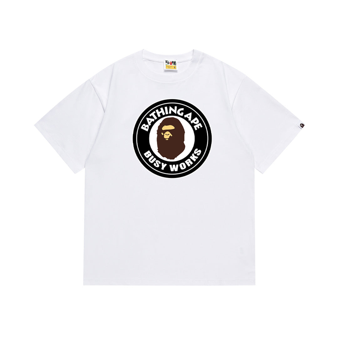 BAPE Bathing Shark and ape head print T Shirt NextBlock