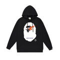 Bathing Shark and ape head print Hoodie Autumn / Winter Letter Print Loose Hoodie Pullover Ape Sweater NextBlock