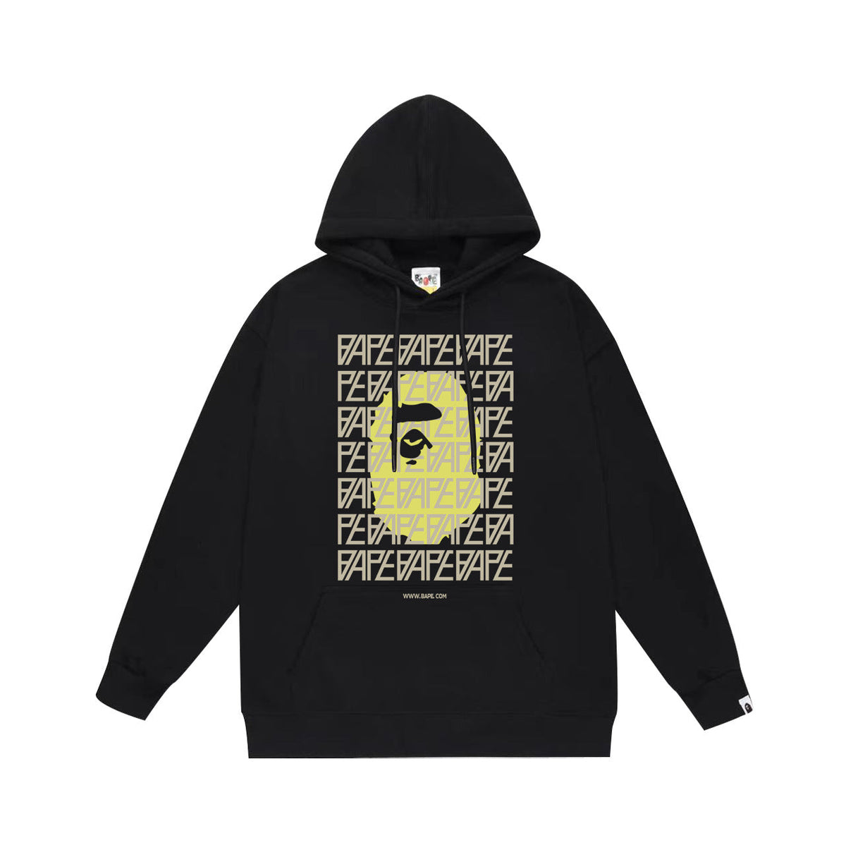 Bathing Shark and ape head print Hoodie Autumn / Winter Letter Print Loose Hoodie Pullover Ape Sweater NextBlock