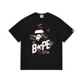 BAPE Bathing Shark and ape head print T Shirt NextBlock