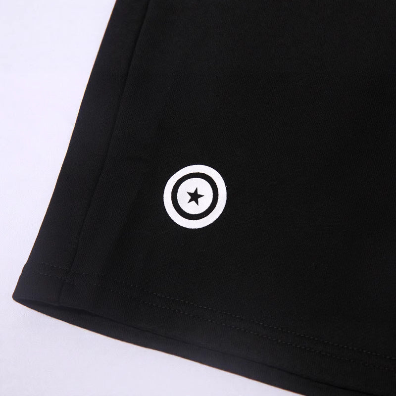 Bathing Shark and ape head print Shorts Solid Color Letter Shark WGM Printed Five-Point Pants Straight Beach Pants NextBlock