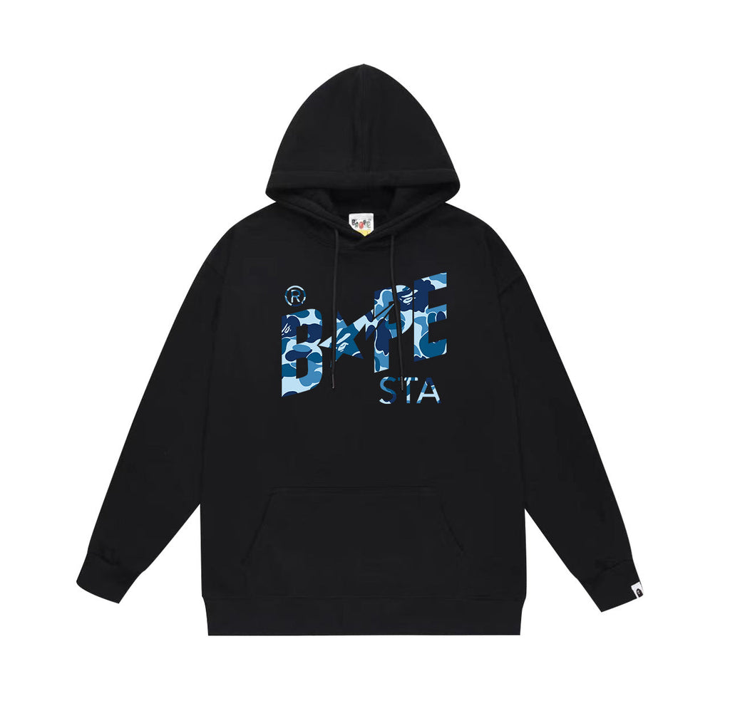 Bathing Shark and ape head print Hoodie Fall / Winter Hooded Sweater NextBlock