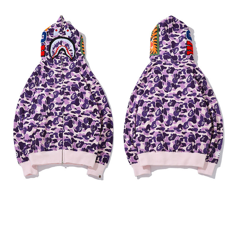 Ape Hoodie Taro Purple Embroidered Letters NextBlock