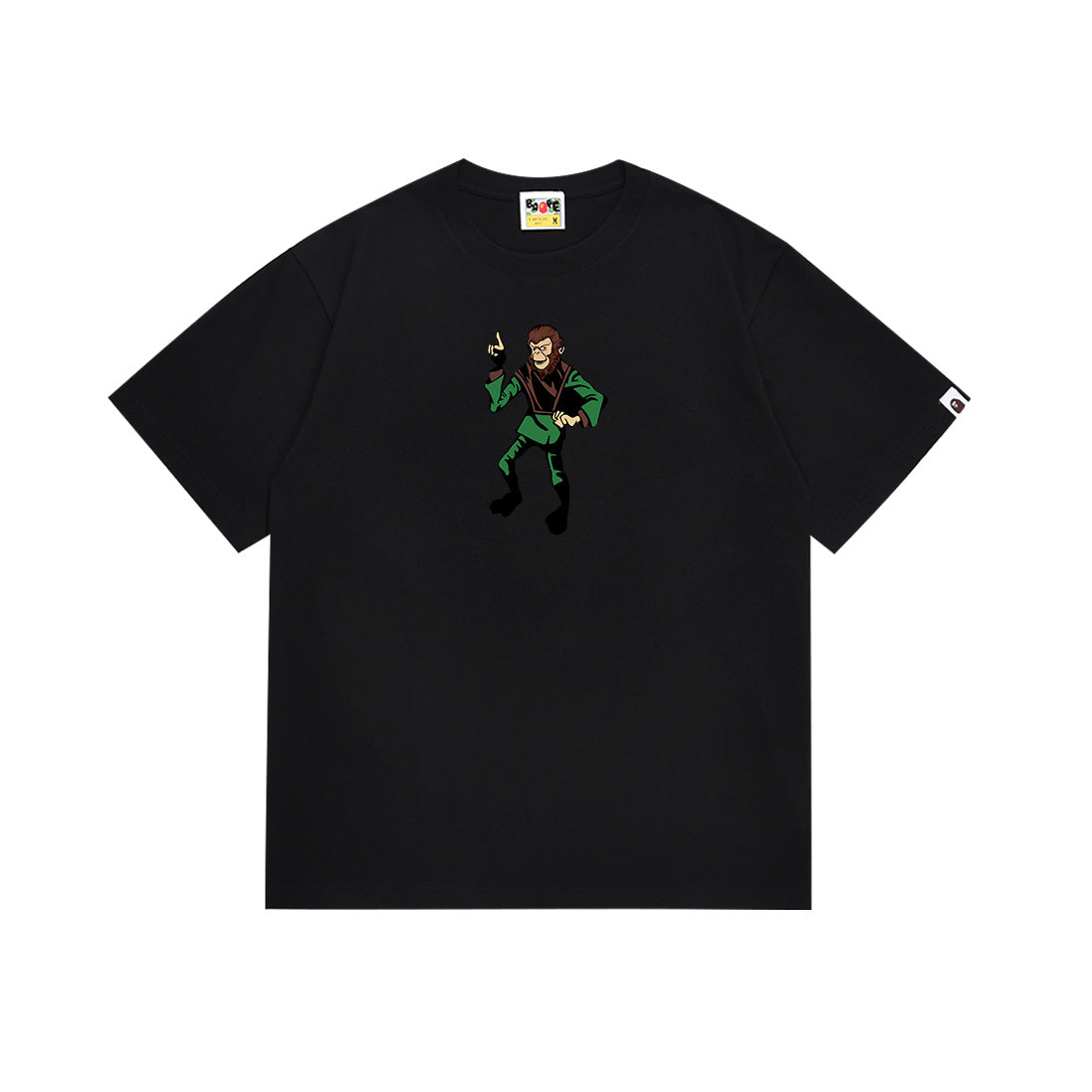 BAPE Bathing Shark and ape head print T Shirt NextBlock