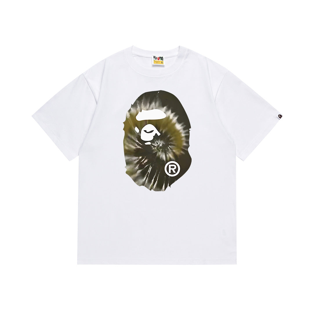 BAPE Bathing Shark and ape head print T Shirt NextBlock