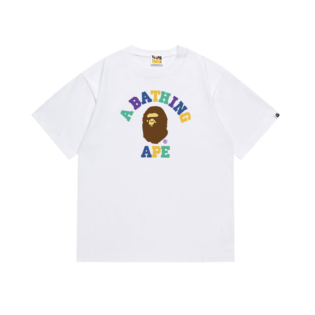 BAPE Bathing Shark and ape head print T Shirt NextBlock