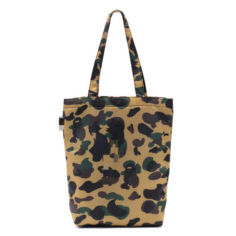 Bathing Shark and ape head print Bag Ape Shark Monster Camouflage Tote Bag NextBlock