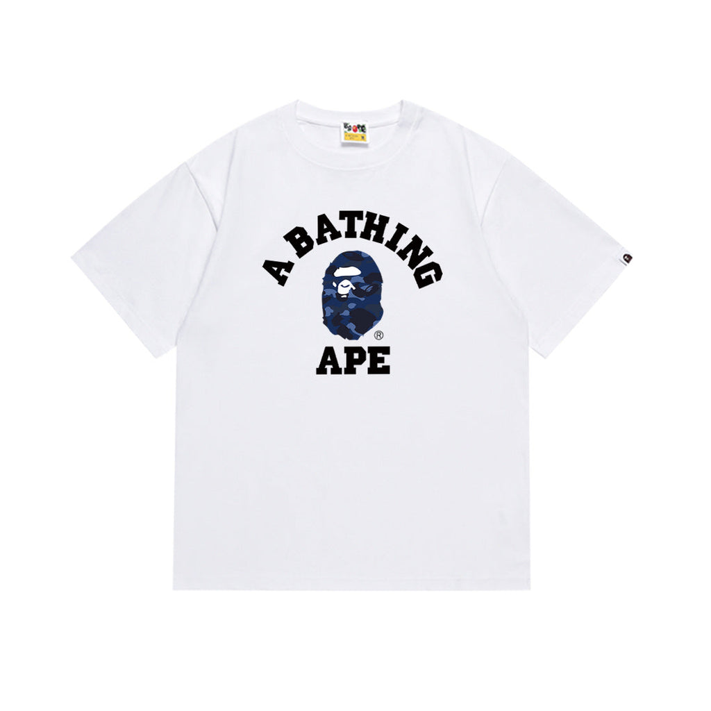 BAPE Bathing Shark and ape head print T Shirt NextBlock