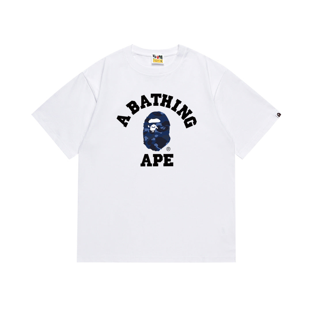 BAPE Bathing Shark and ape head print T Shirt NextBlock