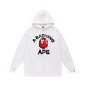 Bathing Shark and ape head print Hoodie Autumn / Winter Letter Print Loose Hoodie Pullover Ape Sweater NextBlock