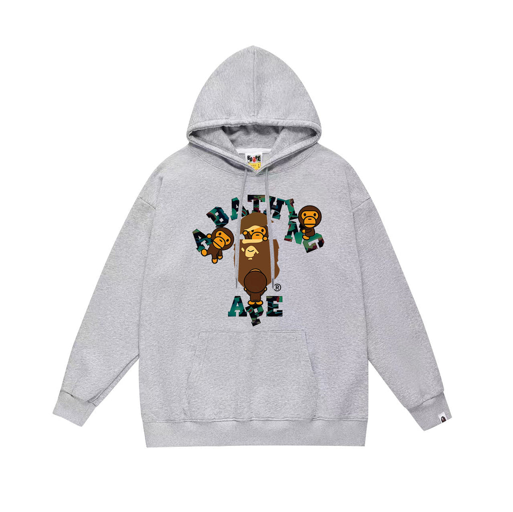 Bathing Shark and ape head print Hoodie Fall / Winter Hooded Sweater (Part 5) NextBlock