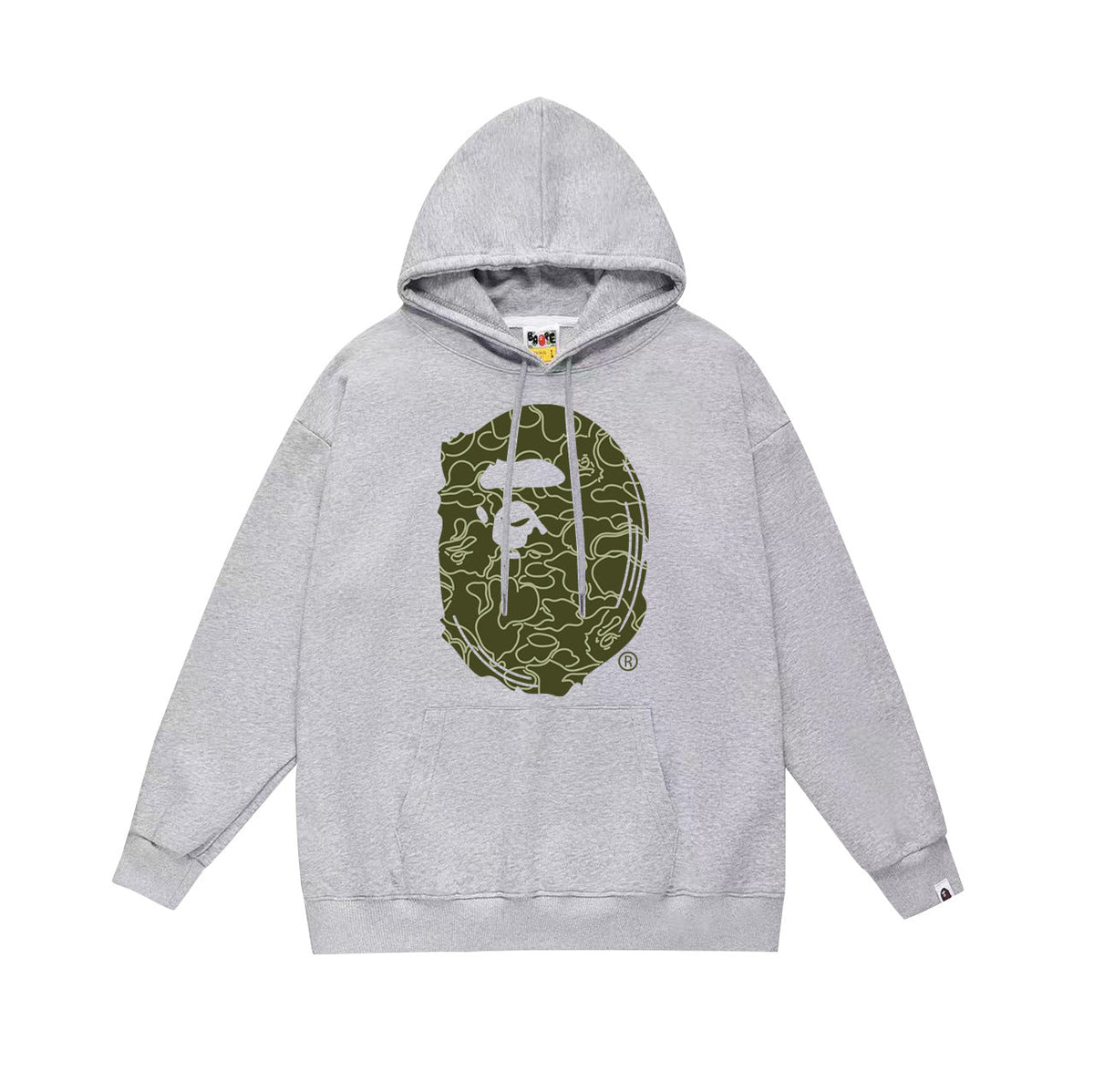 Bathing Shark and ape head print Hoodie Autumn / Winter Letter Print Loose Hoodie Pullover Ape Sweater NextBlock