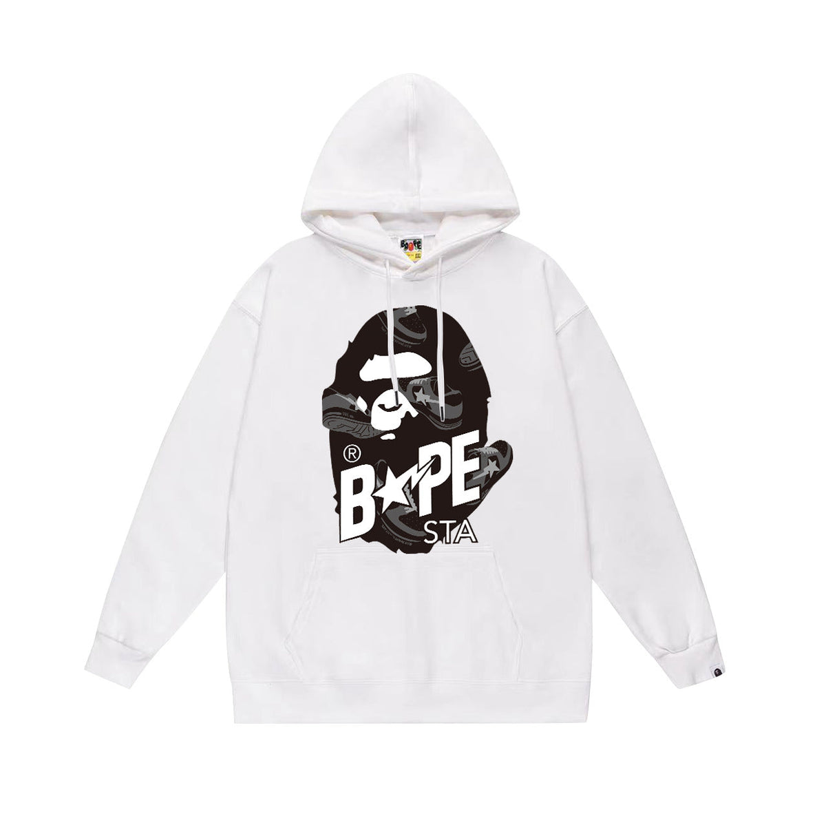 Bathing Shark and ape head print Hoodie Fall / Winter Hooded Sweater (Part 4) NextBlock