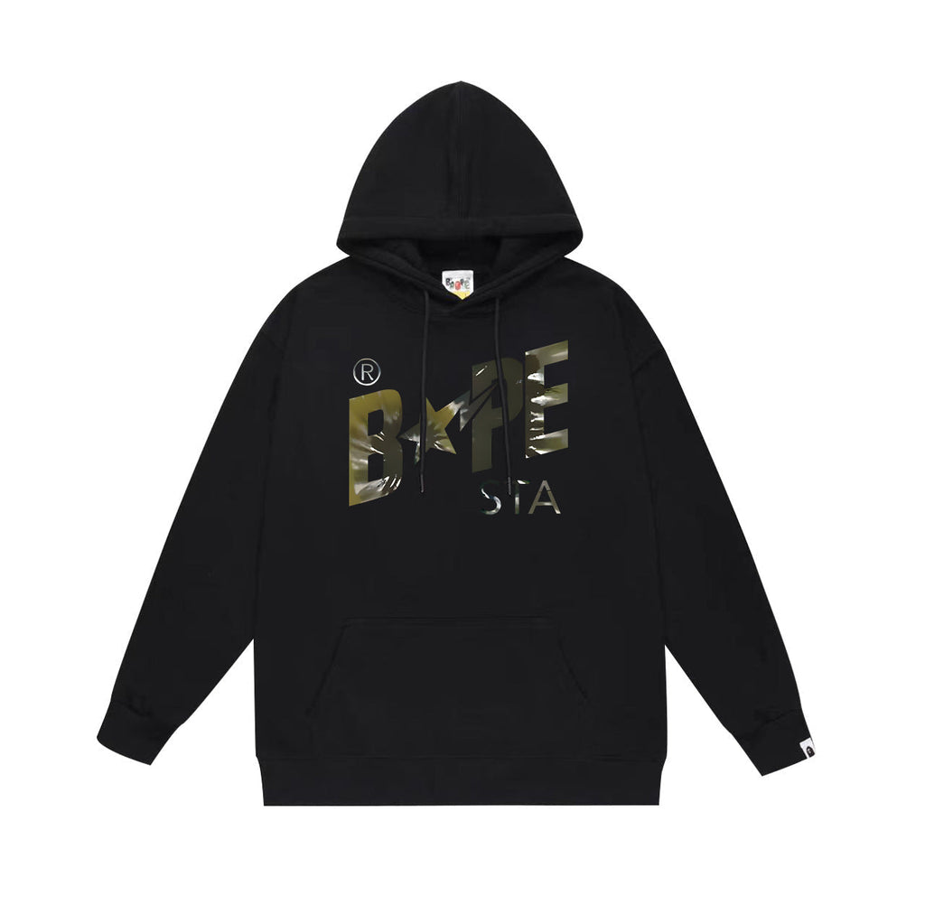 Bathing Shark and ape head print Hoodie Fall / Winter Hooded Sweater NextBlock