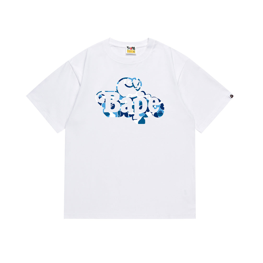 BAPE Bathing Shark and ape head print T Shirt NextBlock