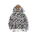 Bathing Shark and ape head print Hoodie Wind Ink Camouflage 10th Anniversary Limited Edition NextBlock