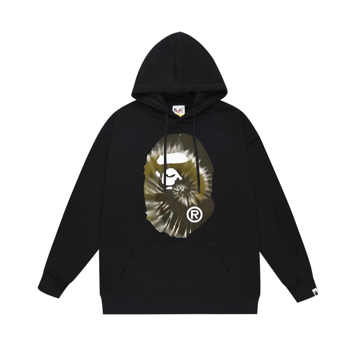 Bathing Shark and ape head print Hoodie Fall / Winter Hooded Sweater NextBlock