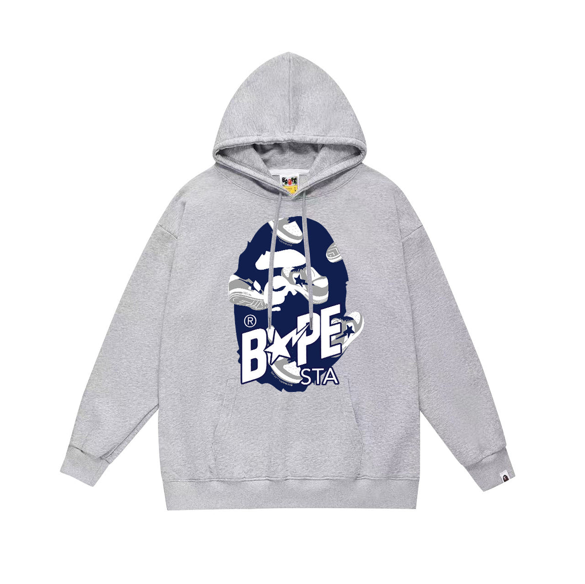 Bathing Shark and ape head print Hoodie Fall / Winter Hooded Sweater (Part 3) NextBlock