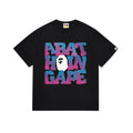 BAPE Bathing Shark and ape head print T Shirt NextBlock