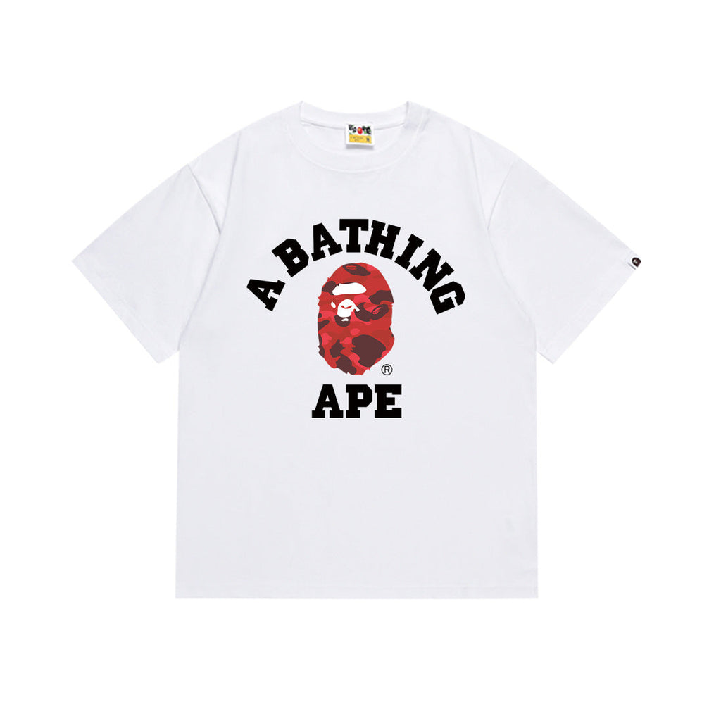 BAPE Bathing Shark and ape head print T Shirt NextBlock