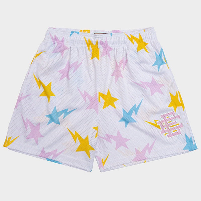 Bape Shorts Fitness Sports American Short-Length Pants Mesh Breathable and Loose NextBlock