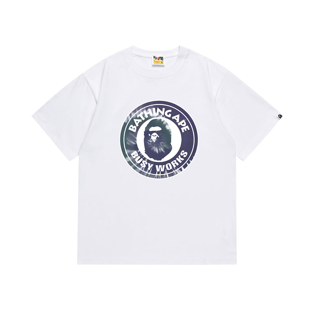 BAPE Bathing Shark and ape head print T Shirt NextBlock