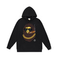 Bathing Shark and ape head print Hoodie Autumn / Winter Letter Print Loose Hoodie Pullover Ape Sweater NextBlock