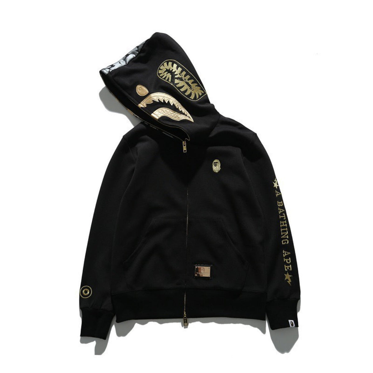 Bathing Shark and ape head print hoode BAPE autumnwinter3dprinting NextBlock