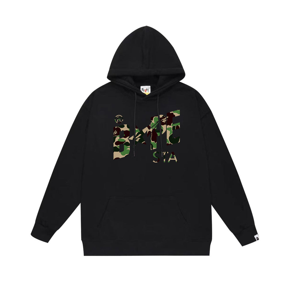 Bathing Shark and ape head print Hoodie Fall / Winter Hooded Sweater NextBlock