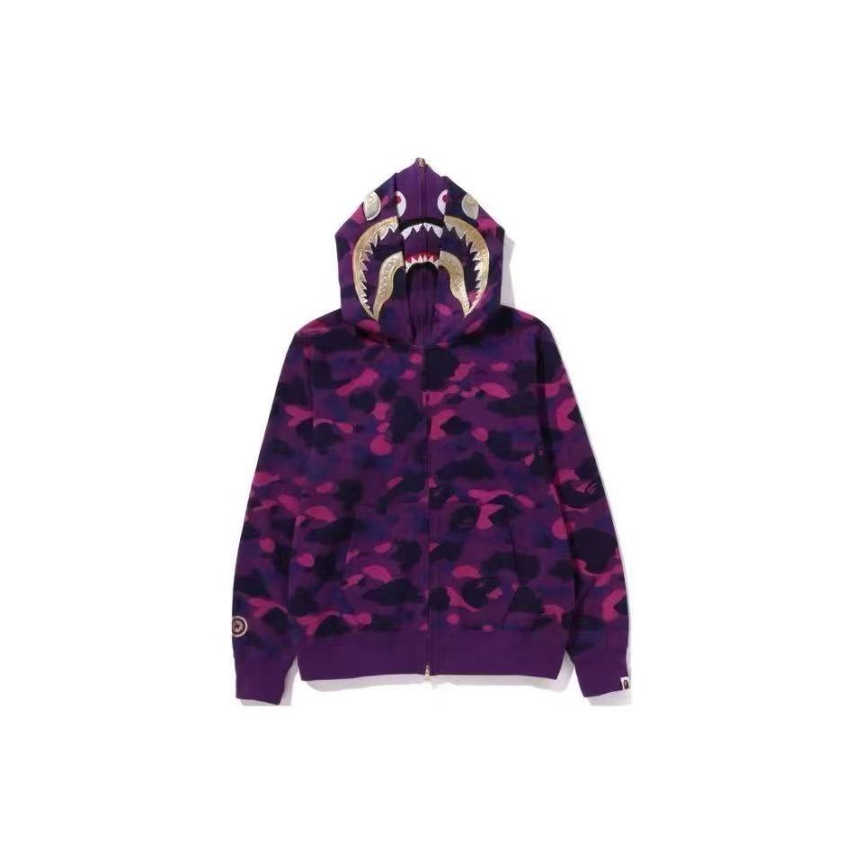 Bathing Shark and ape head print hoode BAPE year of the dragon limited double hat fall and winterembroider NextBlock