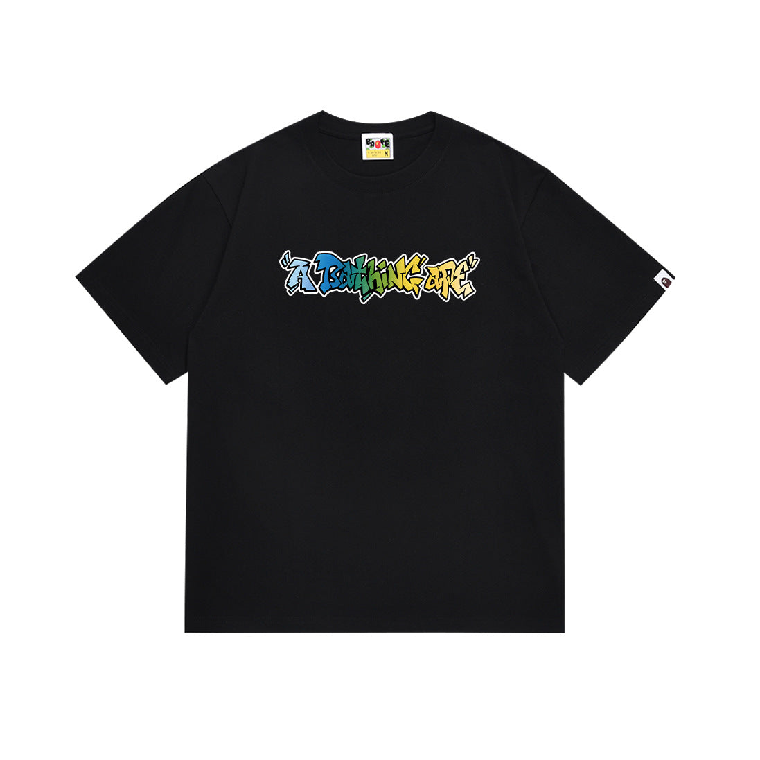BAPE Bathing Shark and ape head print T Shirt NextBlock