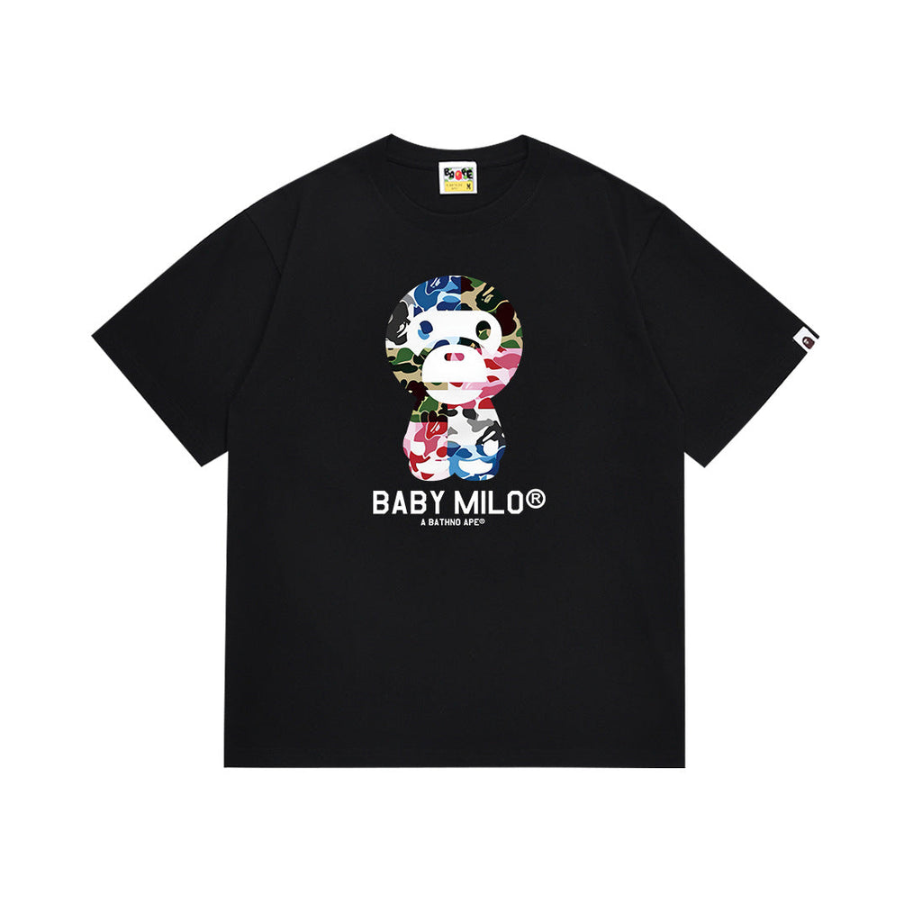 BAPE Bathing Shark and ape head print T Shirt NextBlock