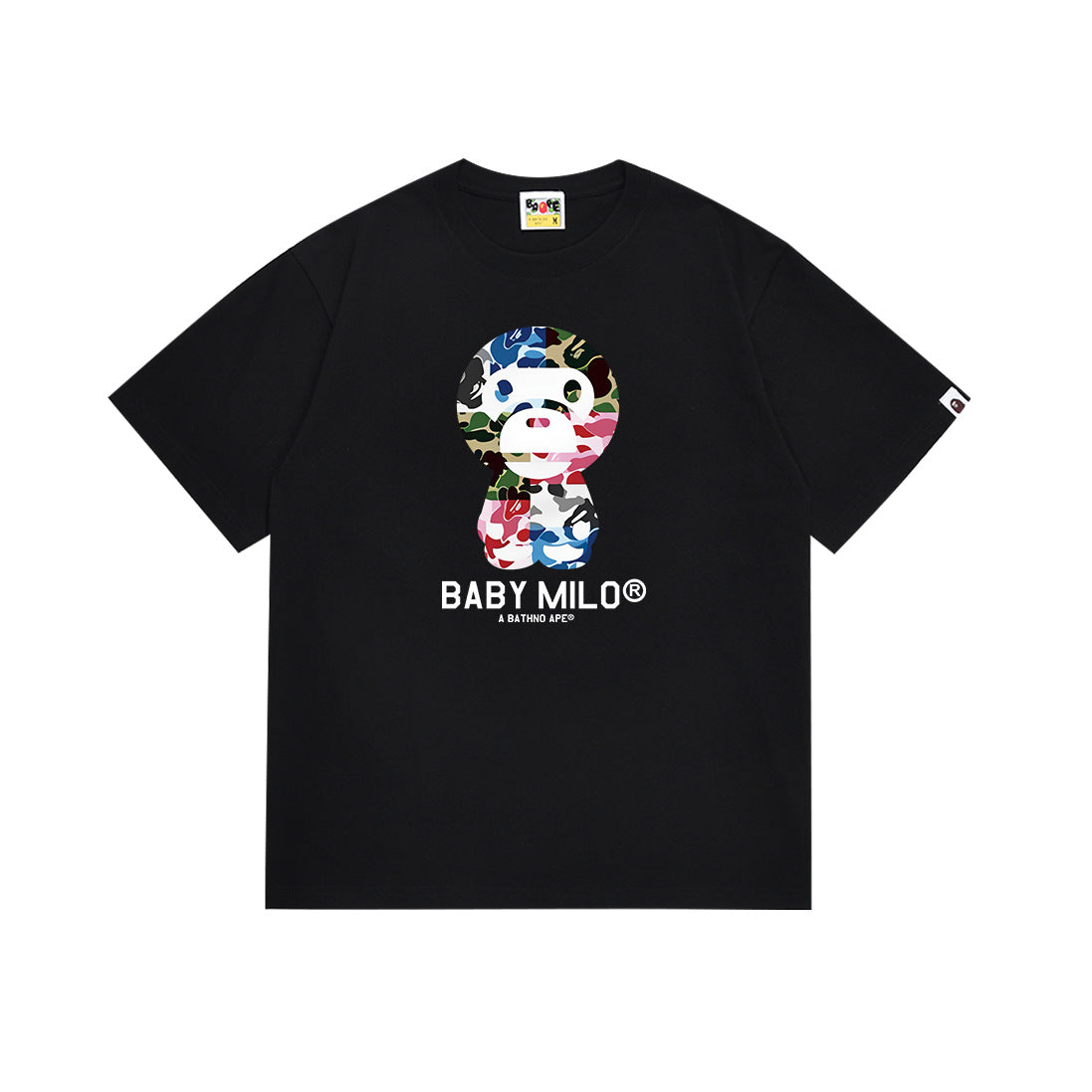 BAPE Bathing Shark and ape head print T Shirt NextBlock