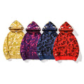 Ape Hoodie Gold Shark Double Hat Camouflage NextBlock