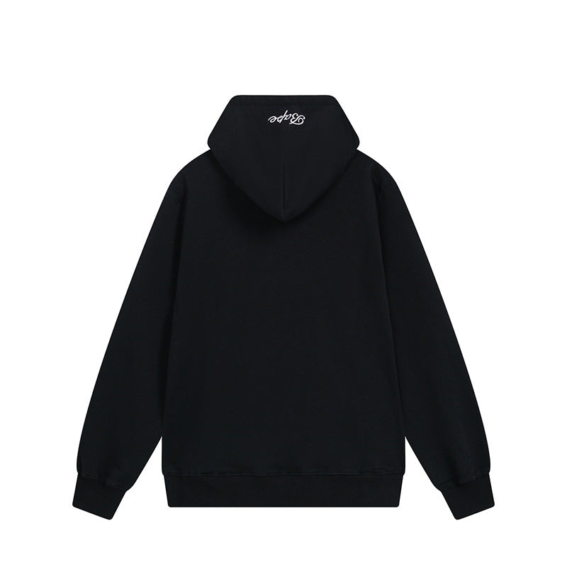 Bathing Shark and ape head print Hoodie Shark Head Sweater Colored Letter Print Fall / Winter Hooded Jacket NextBlock