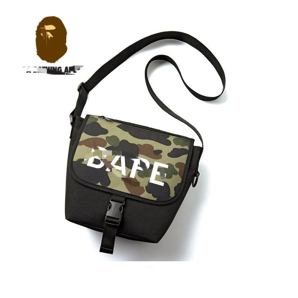 Bathing Shark and ape head print Bag ape head camouflage buckle tote bag NextBlock