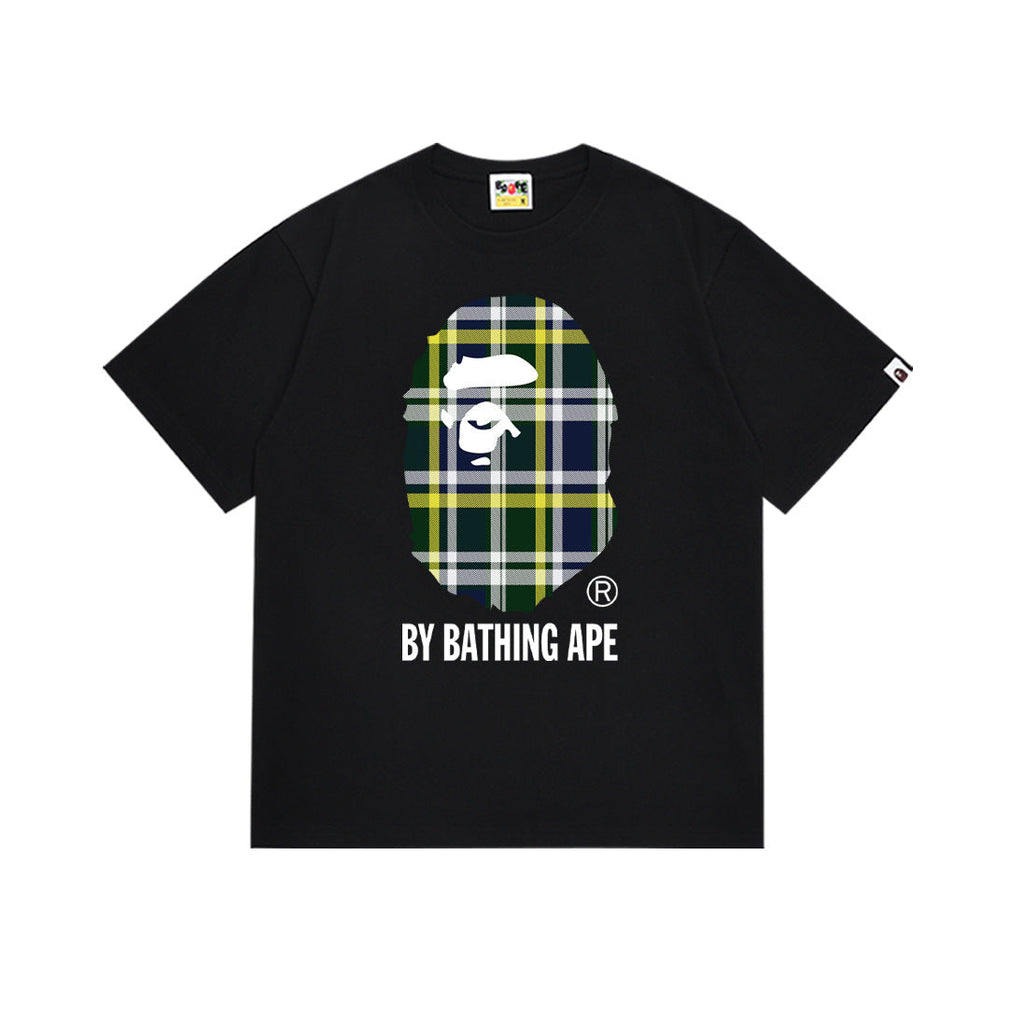 BAPE Bathing Shark and ape head print T Shirt NextBlock