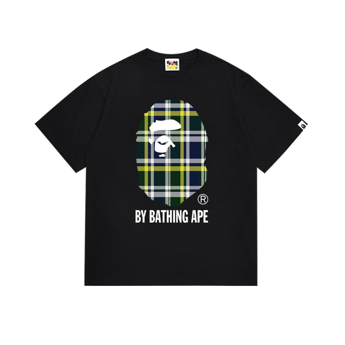 BAPE Bathing Shark and ape head print T Shirt NextBlock