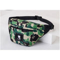 Bathing Shark and ape head print Bag Camouflage Ape Head Large Waist Bag Waterproof Breast Bag NextBlock
