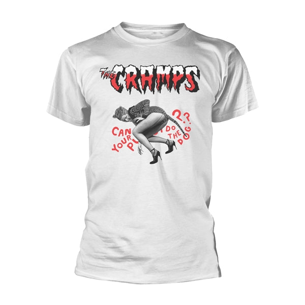 [T-shirt] The Cramps - Do The Dog (white) [L]