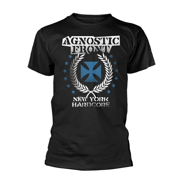 [T-shirt] Agnostic Front - Blue Iron Cross (black) [L]
