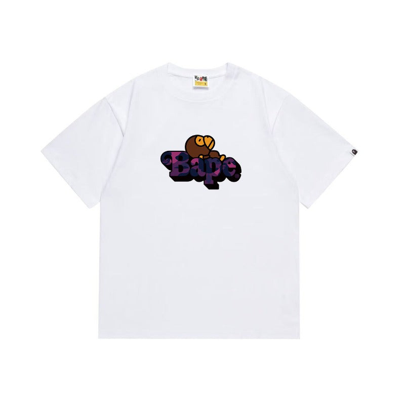 Bathing Shark and ape head print T Shirts NextBlock