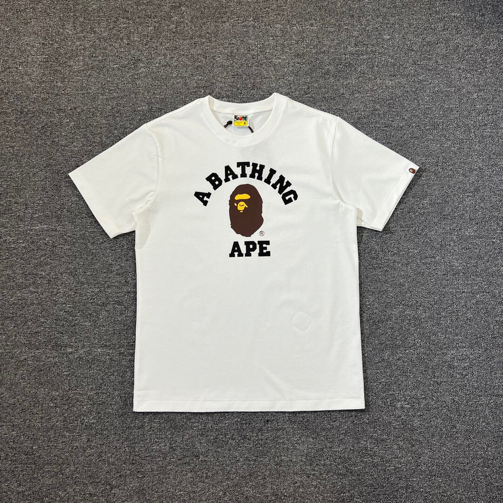Bathing Shark and ape head print T-Shirt NextBlock