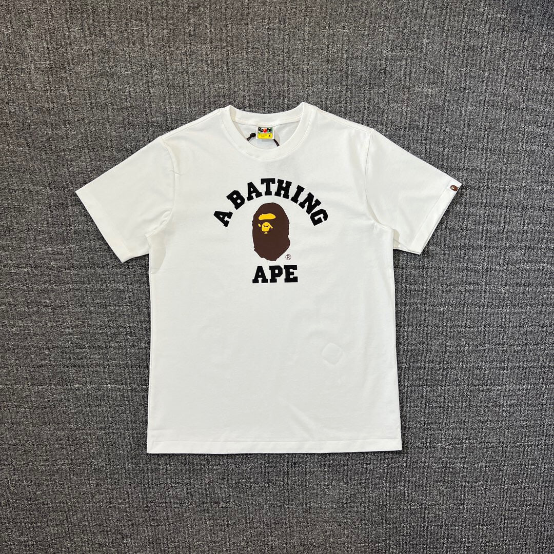 Bathing Shark and ape head print T-Shirt NextBlock