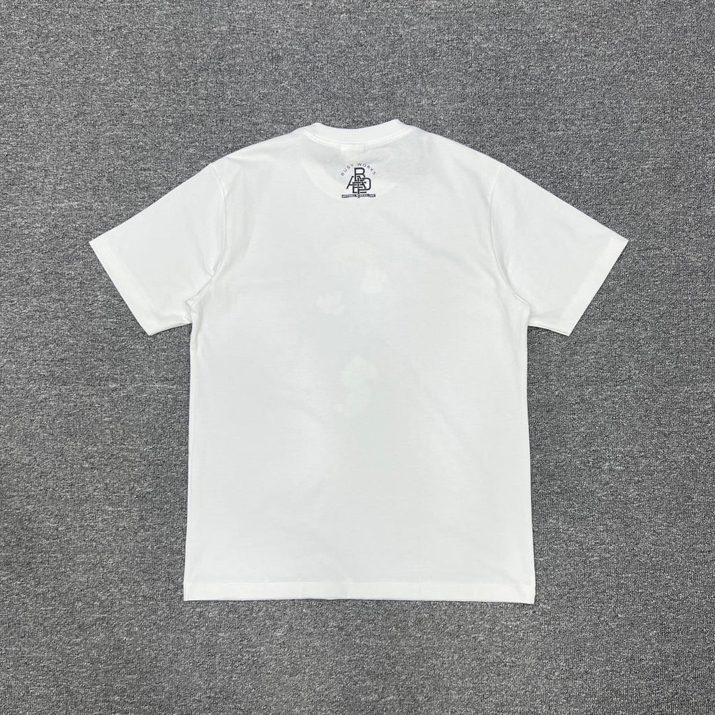 Bathing Shark and ape head print T-Shirt NextBlock